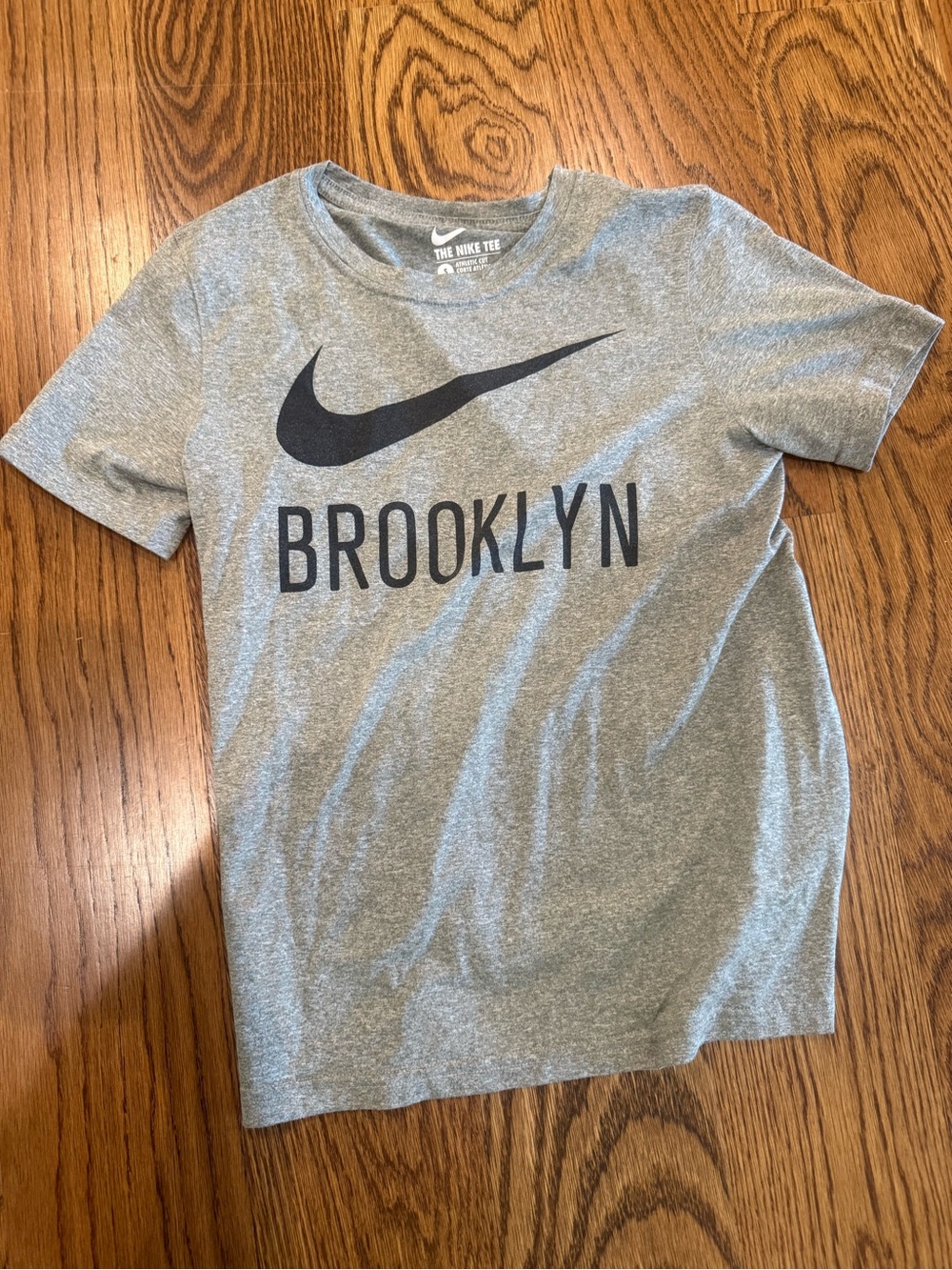 Nike Grey Tee with Black Swoosh and Brooklyn Print